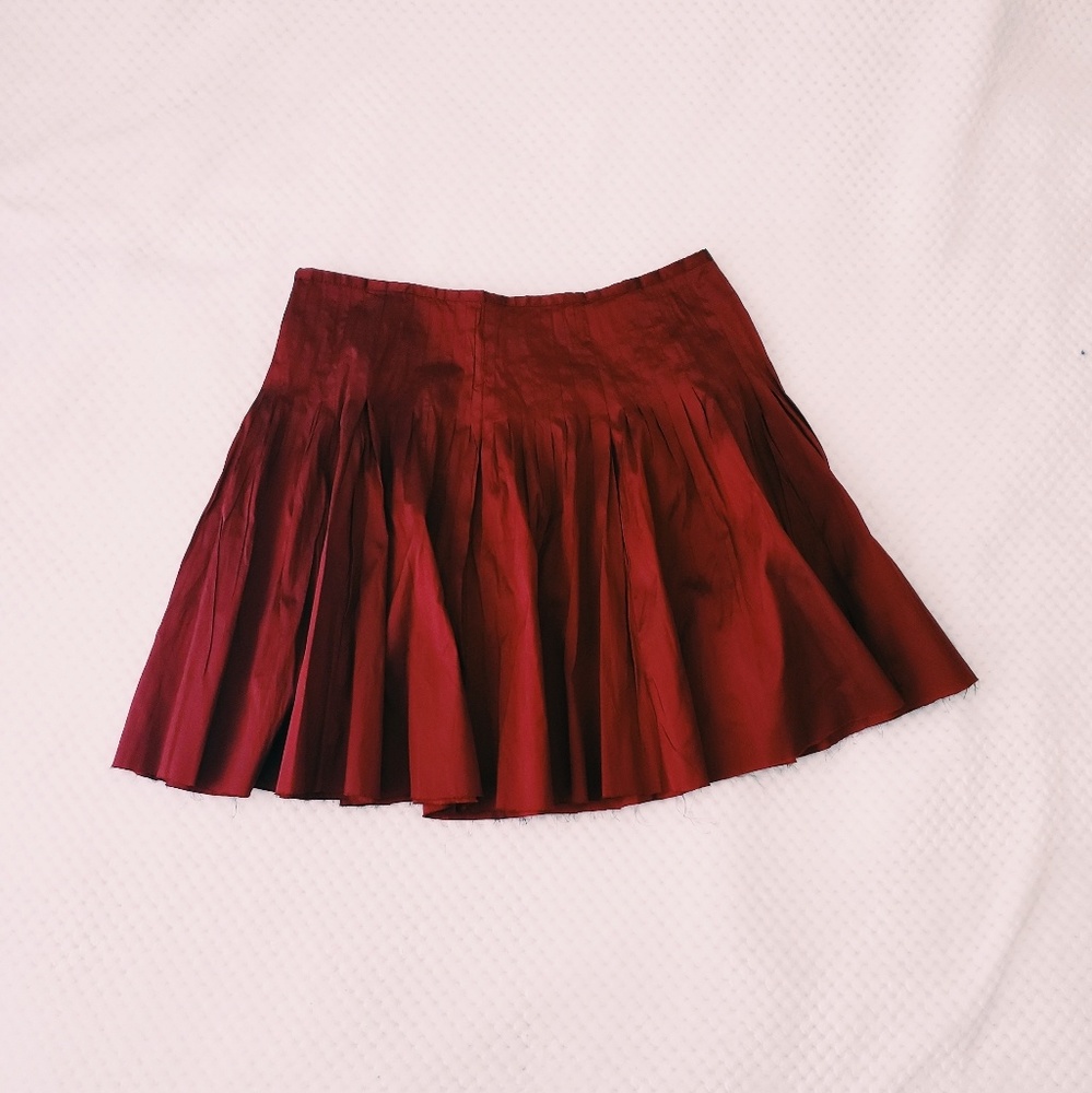 Free People Pleated Skater Skirt